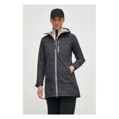 Bunda Helly Hansen dámská, černá barva, přechodná, 55964