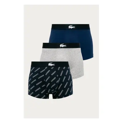 Boxerky Lacoste 3-pack pánské, tmavomodrá barva