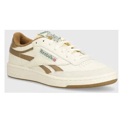 Kožené sneakers boty Reebok Classic Club C béžová barva, 100205044