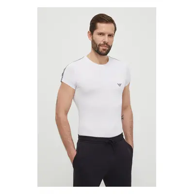 Tričko Emporio Armani Underwear bílá barva, s aplikací, 111035 4R523