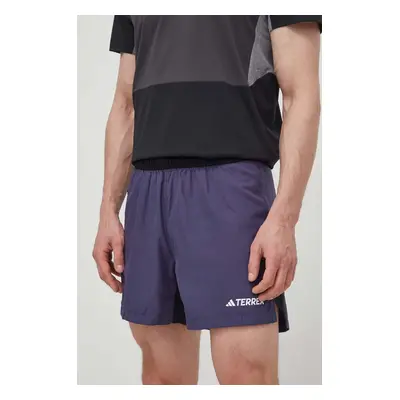 Sportovní šortky adidas TERREX Multi pánské, černá barva, IP4864