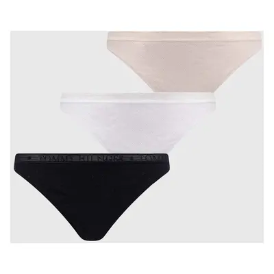 Tanga Tommy Hilfiger 3-pack růžová barva, UW0UW05285