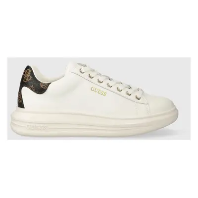 Sneakers boty Guess VIBO bílá barva, FL8VIB LEA12