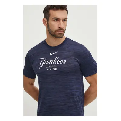 Tričko Nike New York Yankees tmavomodrá barva, s potiskem