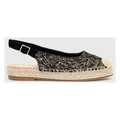 Espadrilky Answear Lab černá barva