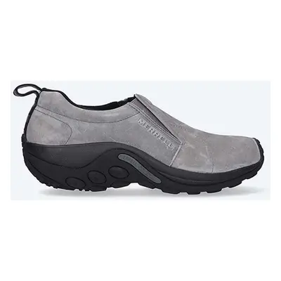 Semišové polobotky Merrell Buty Merrell Jungle Moc J71447 pánské, šedá barva