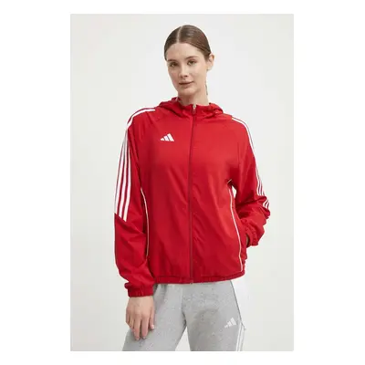 Tréninková bunda adidas Performance Tiro 24 červená barva, přechodná, IM8803