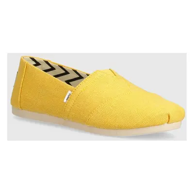 Espadrilky Toms Alpargata žlutá barva, 10020651