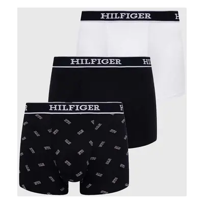 Boxerky Tommy Hilfiger 3-pack pánské, tmavomodrá barva, UM0UM03284