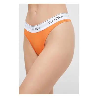 Tanga Calvin Klein Underwear oranžová barva, 0000F3786E