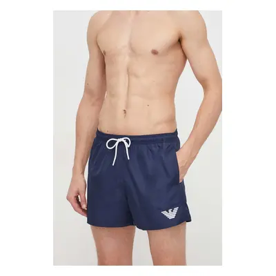 Plavkové šortky Emporio Armani Underwear tmavomodrá barva, 211752 4R438