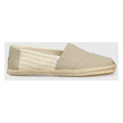 Espadrilky Toms Alpargata Rope béžová barva, 10019673