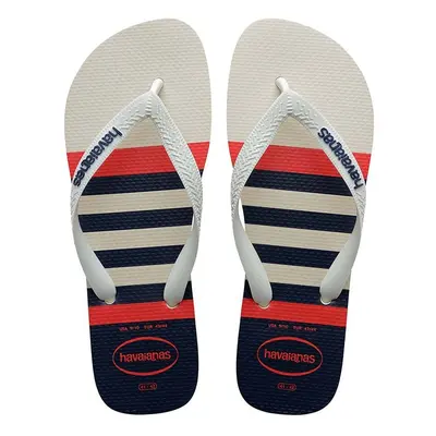 Dětské žabky Havaianas TOP NAUTICAL béžová barva