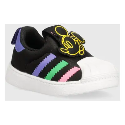 Dětské sneakers boty adidas Originals SUPERSTAR 360 černá barva