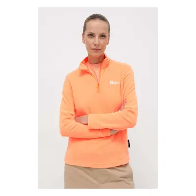 Sportovní mikina Jack Wolfskin Taunus oranžová barva, 1709532