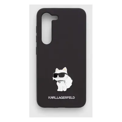 Obal na telefon Karl Lagerfeld Galaxy S23 černá barva