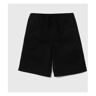 Dětské kraťasy Vans RANGE ELASTIC WAIST SHORT II BOYS černá barva, nastavitelný pas