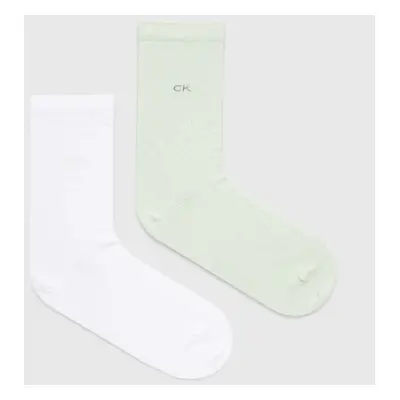 Ponožky Calvin Klein 2-pack dámské, černá barva, 701218769