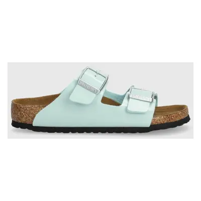 Dětské pantofle Birkenstock Arizona Kids BF tyrkysová barva