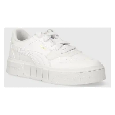 Dětské sneakers boty Puma Cali Court Lth PS bílá barva