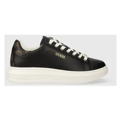 Sneakers boty Guess VIBO černá barva, FL8VIB LEA12