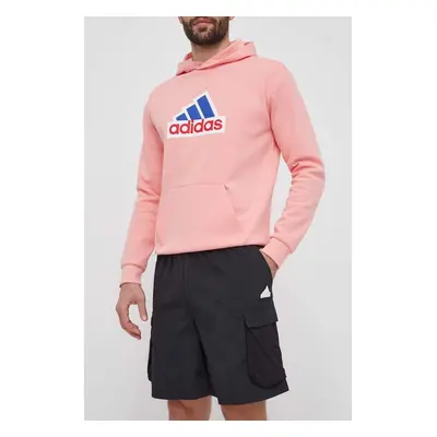 Kraťasy adidas pánské, černá barva, IS7612