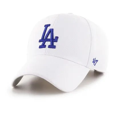 Čepice 47brand MLB Los Angeles Dodgers bílá barva, s aplikací, B-MVP12WBV-WHC