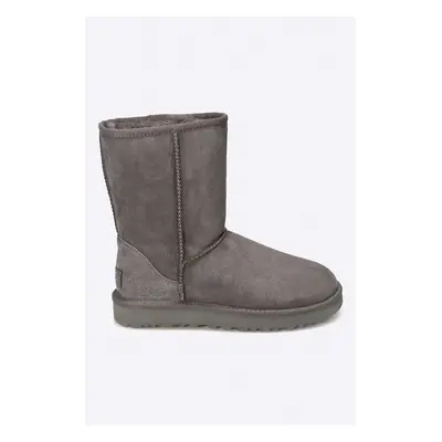 Sněhule UGG Classic Short II dámské, šedá barva, na plochém podpatku, zateplené, 1016223.GRY