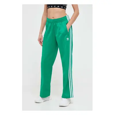 Tepláky adidas Originals zelená barva, s aplikací