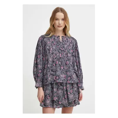 Halenka Pepe Jeans DOTTIE dámská, šedá barva, vzorovaná, PL304823