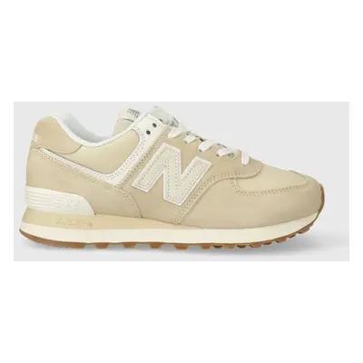 Sneakers boty New Balance 574 béžová barva, WL574QB2