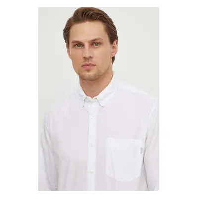 Košile Pepe Jeans Prince bílá barva, regular, s límečkem button-down, PM308270