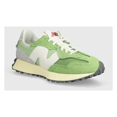 Sneakers boty New Balance 327 zelená barva, U327WRD