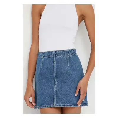 Džínová sukně Calvin Klein Jeans mini, áčková, J20J222482