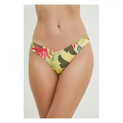 Plavkové kalhotky Desigual PALMS BOTTOM žlutá barva, 24SWMK09