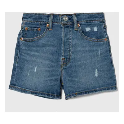 Dětské riflové kraťasy Levi's LVG 501 ORIGINAL SHORTS hladké, nastavitelný pas