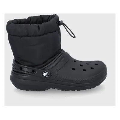 Sněhule Crocs Classic Lined Neo Puff Boot černá barva, 206630