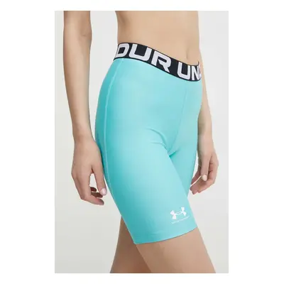 Tréninkové šortky Under Armour HG Authentics tyrkysová barva, s potiskem, medium waist