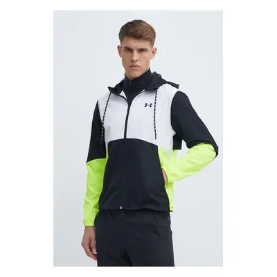 Větrovka Under Armour Legacy bílá barva, přechodná