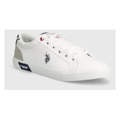 Sneakers boty U.S. Polo Assn. BASTER bílá barva, BASTER001M 4YH1