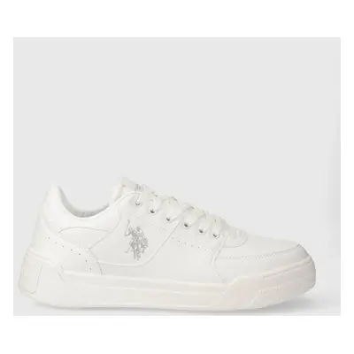 Sneakers boty U.S. Polo Assn. NOLE bílá barva, NOLE003M 4YN1