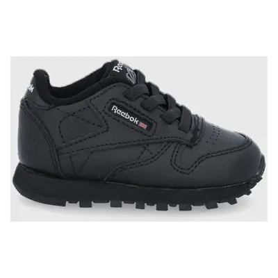 Dětské boty Reebok Classic CLASSIC LEATHER černá barva, 100001399