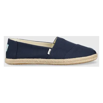 Espadrilky Toms Alpargata Rope tmavomodrá barva, 10019674