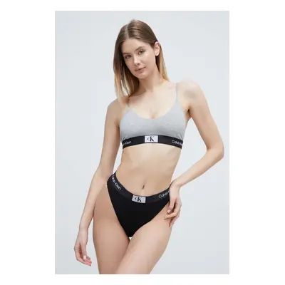 Podprsenka Calvin Klein Underwear šedá barva, melanž, 000QF7216E