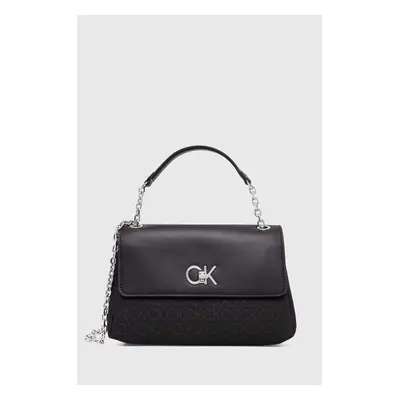 Kabelka Calvin Klein černá barva, K60K611755