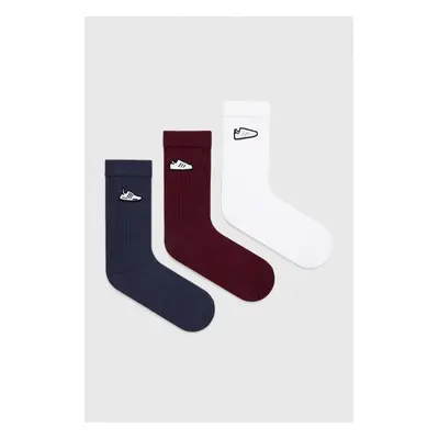 Ponožky adidas Originals 3-pack bílá barva, IT1526