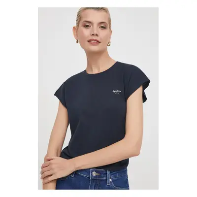 Bavlněné tričko Pepe Jeans LORY tmavomodrá barva, PL505853