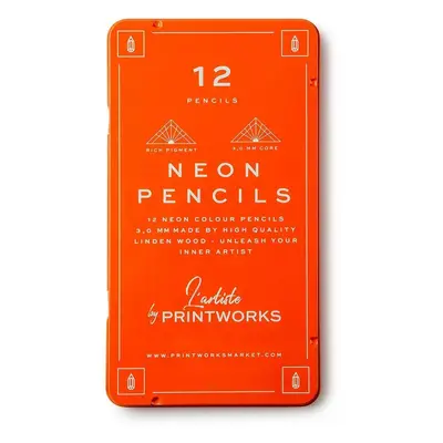 Sada pastelek v pouzdře Printworks Neon 12-pack