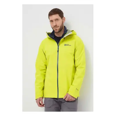 Outdoorová bunda Jack Wolfskin Highest Peak 3L JKT žlutá barva, 1115134