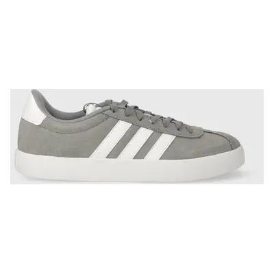 Kožené sneakers boty adidas COURT šedá barva, ID6276